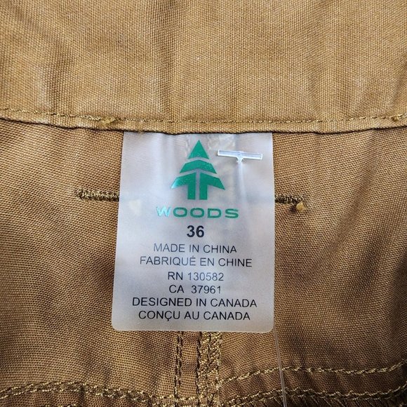 WOODS Brown Cotton Straight Leg Outdoor Pants Size 36 - Picture 11 of 14